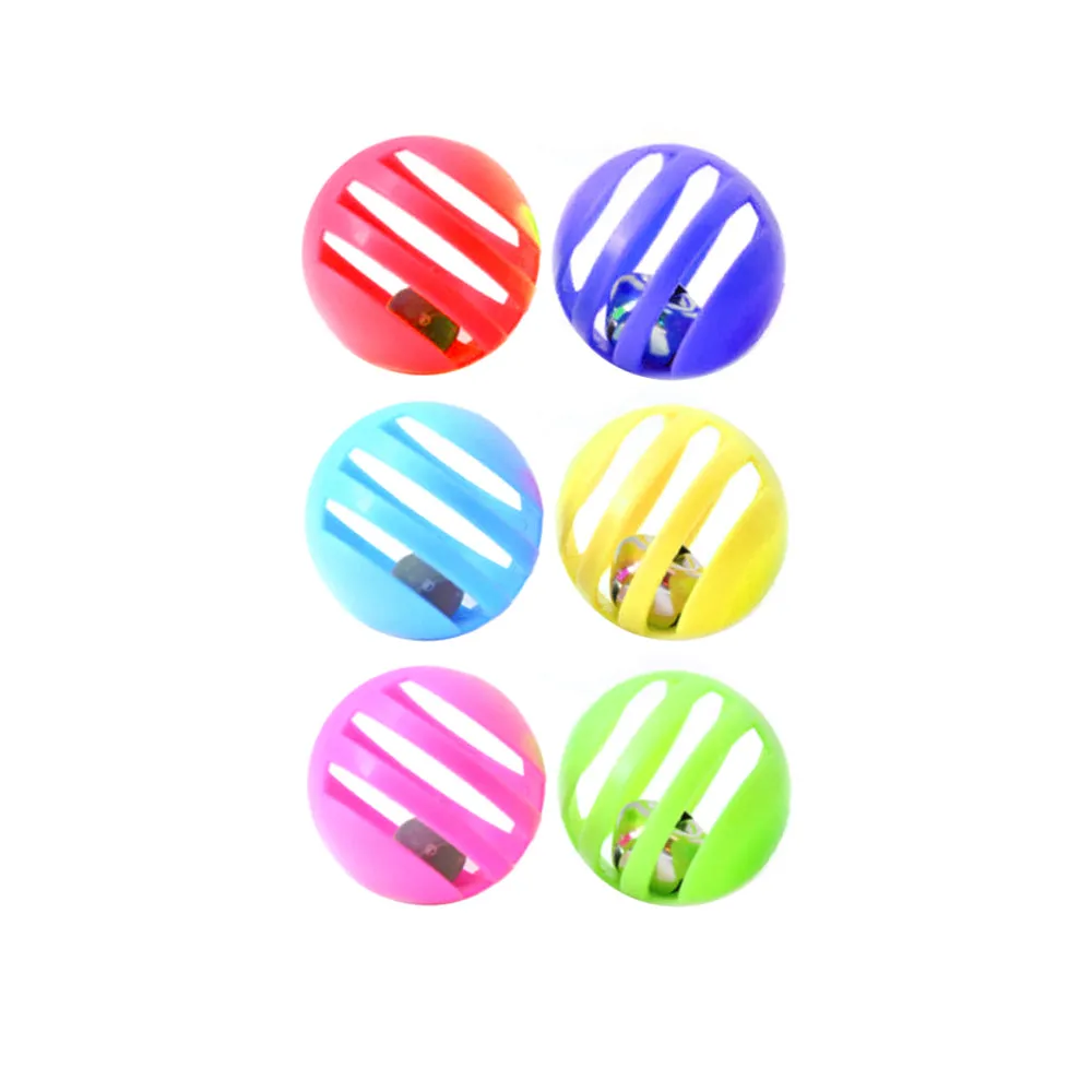 12 Cat Toys Bells Balls Play Kitten Fun Games Pets Interactive Animal Exercise