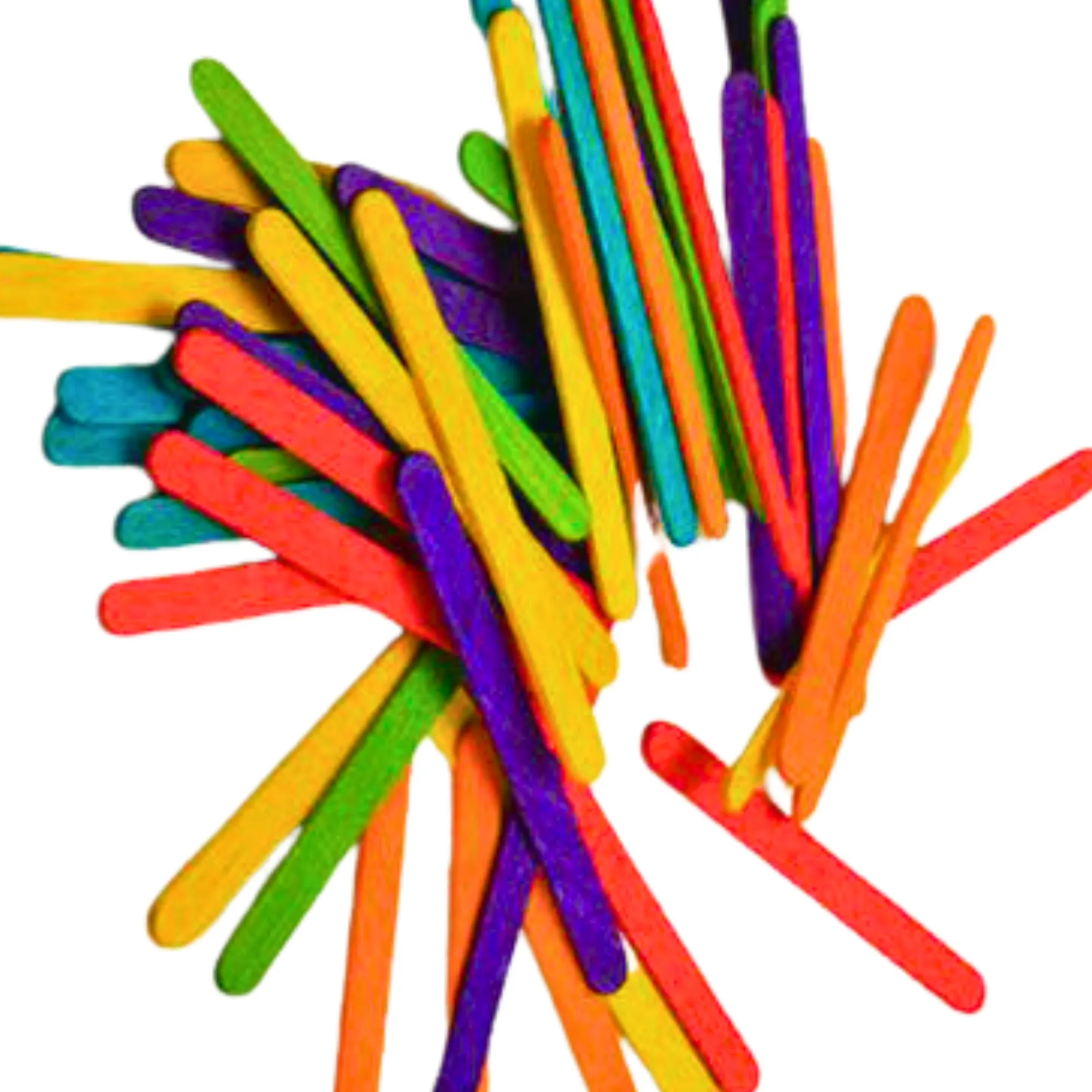 1227 Pk50 Colored Wooden Chewy Sticks