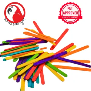 1227 Pk50 Colored Wooden Chewy Sticks