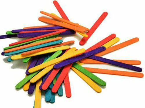 1227 Pk50 Colored Wooden Chewy Sticks