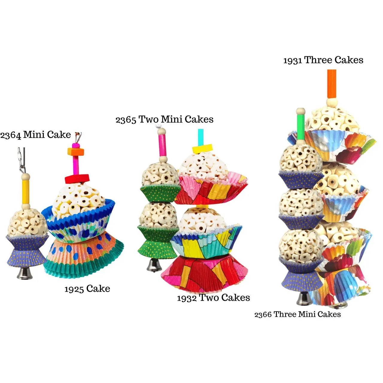 2366 Three Mini Cakes