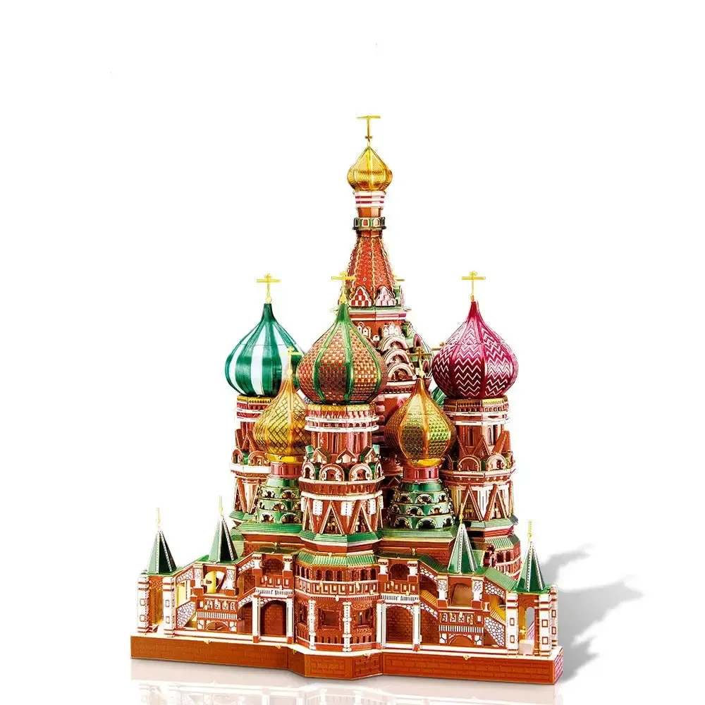 3d Metal Puzzle Model Building Kits-saint Basils Cathedral Jigsaw Toy Christmas Birthday Gifts for Adults Kids
