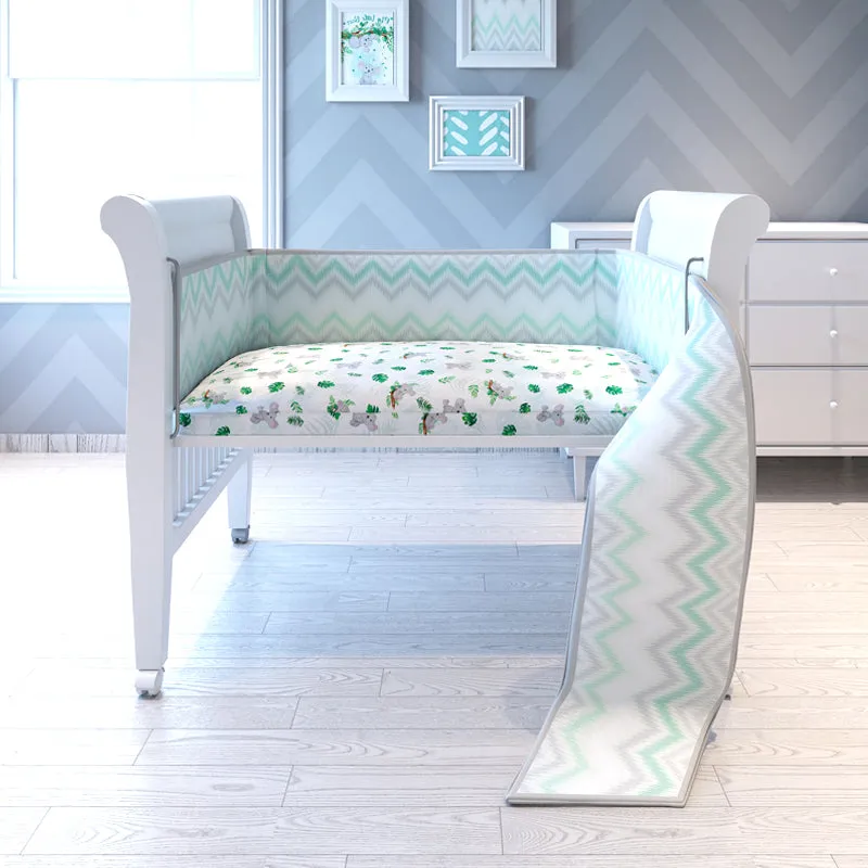 7 Piece Organic Baby Cot Bedding Set - Koala
