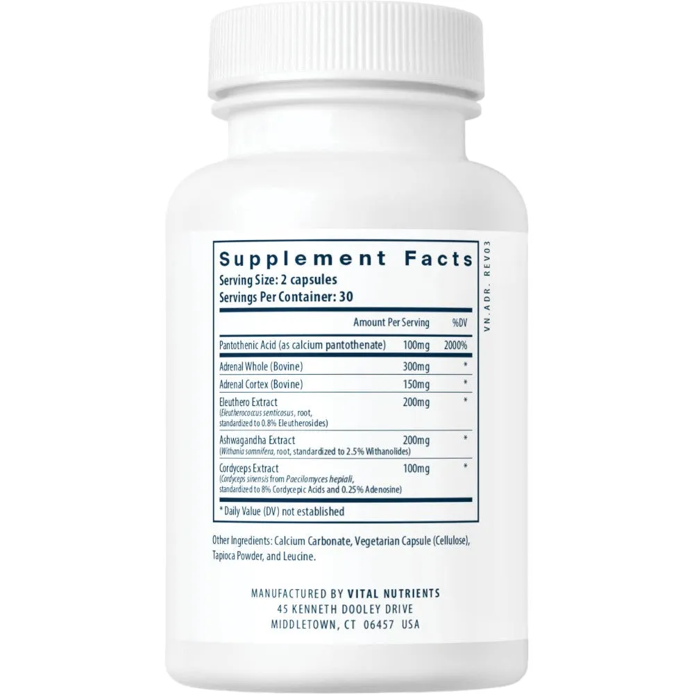 Adrenal Support 60 caps by Vital Nutrients