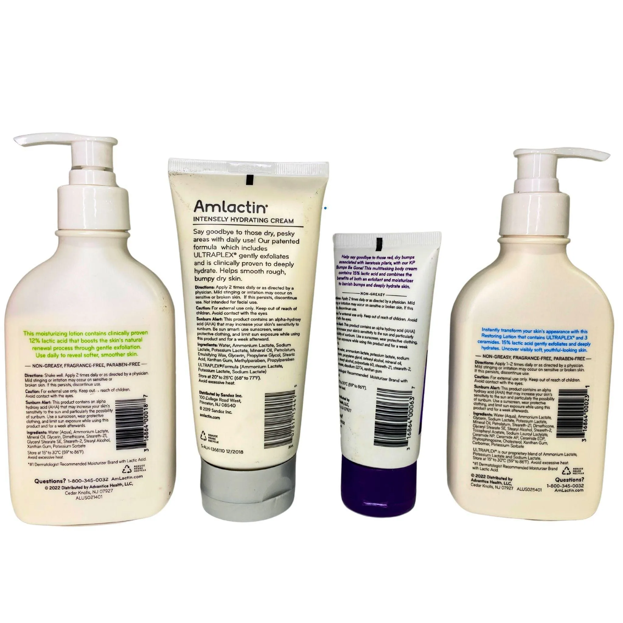 AmLactin Mix Includes Lotions & Creams (27 Pcs Lot)