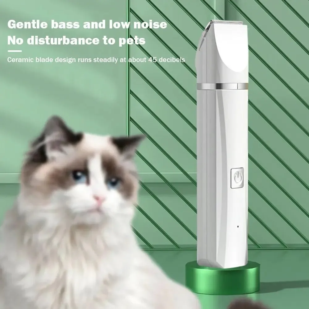 AnniePaw 4 in 1 Rechargeable Electric Pet Hair Trimmer  Dog Cat Grooming Nail Grinder Cordless Professional Tools