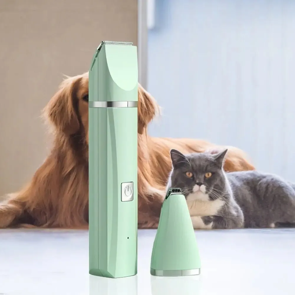 AnniePaw 4 in 1 Rechargeable Electric Pet Hair Trimmer  Dog Cat Grooming Nail Grinder Cordless Professional Tools