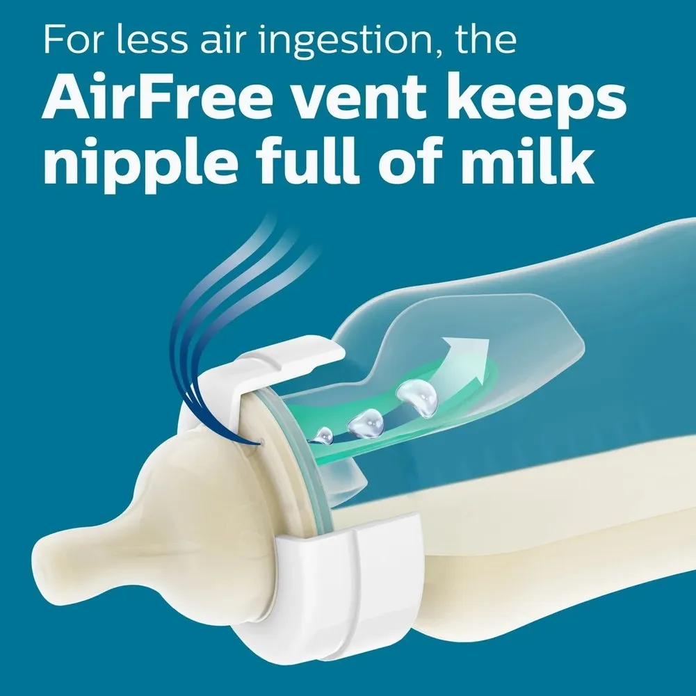 Avent Anti-Colic Baby Bottle Nipple - Flow 3 (3  Months)