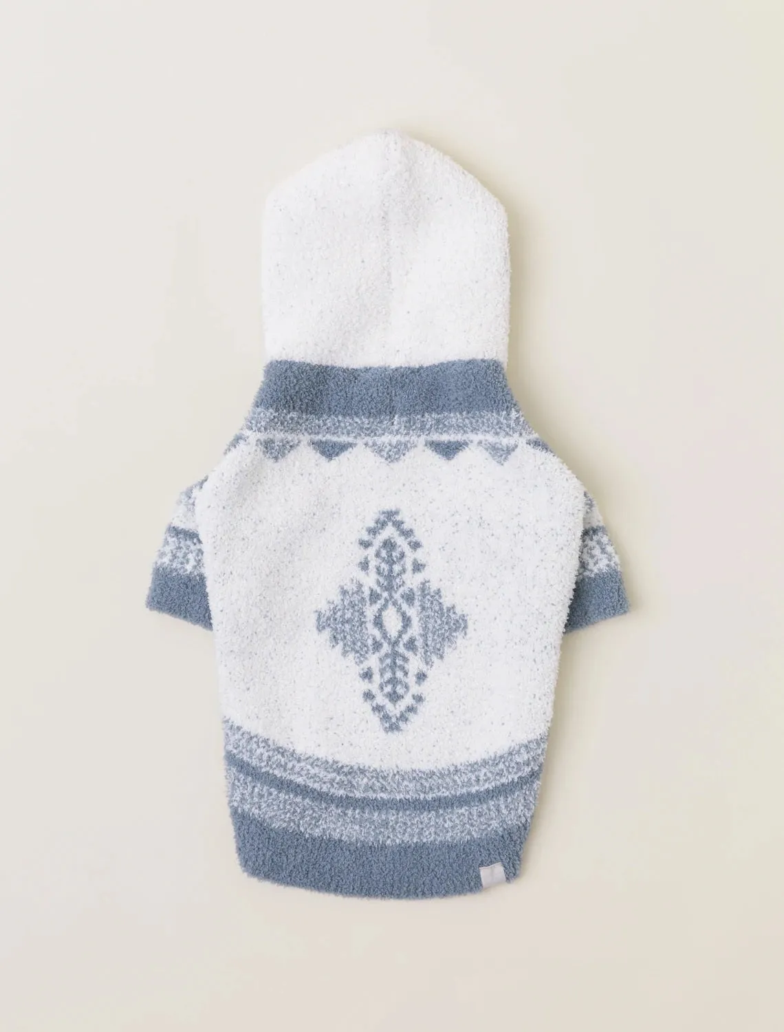 Barefoot Dreams - Cozychic Patchwork Pet Hoodie in Cream/Dusk