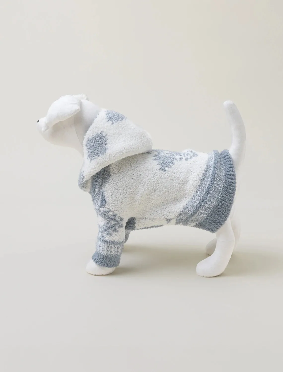 Barefoot Dreams - Cozychic Patchwork Pet Hoodie in Cream/Dusk