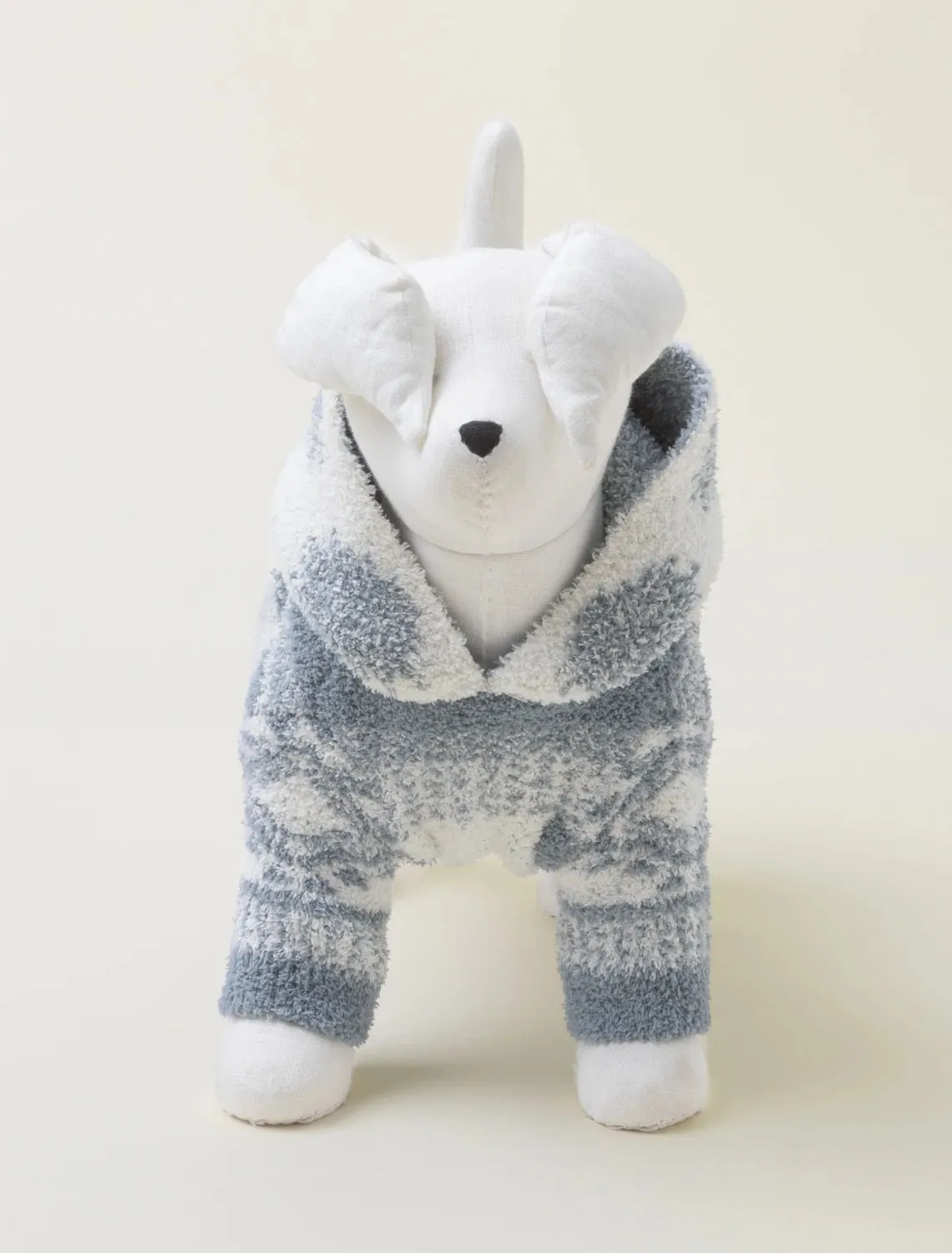 Barefoot Dreams - Cozychic Patchwork Pet Hoodie in Cream/Dusk