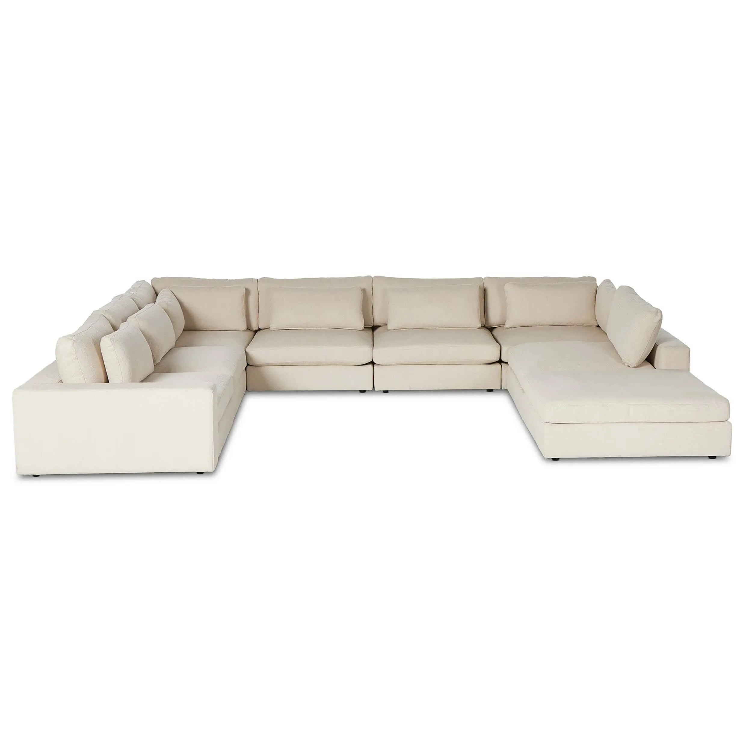 Bloor 7 Piece Sectional w/Ottoman, Clairmont Sand