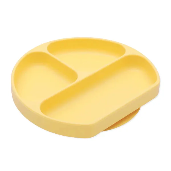Bumkins Silicone Grip Dish 3 Sections- PINEAPPLE