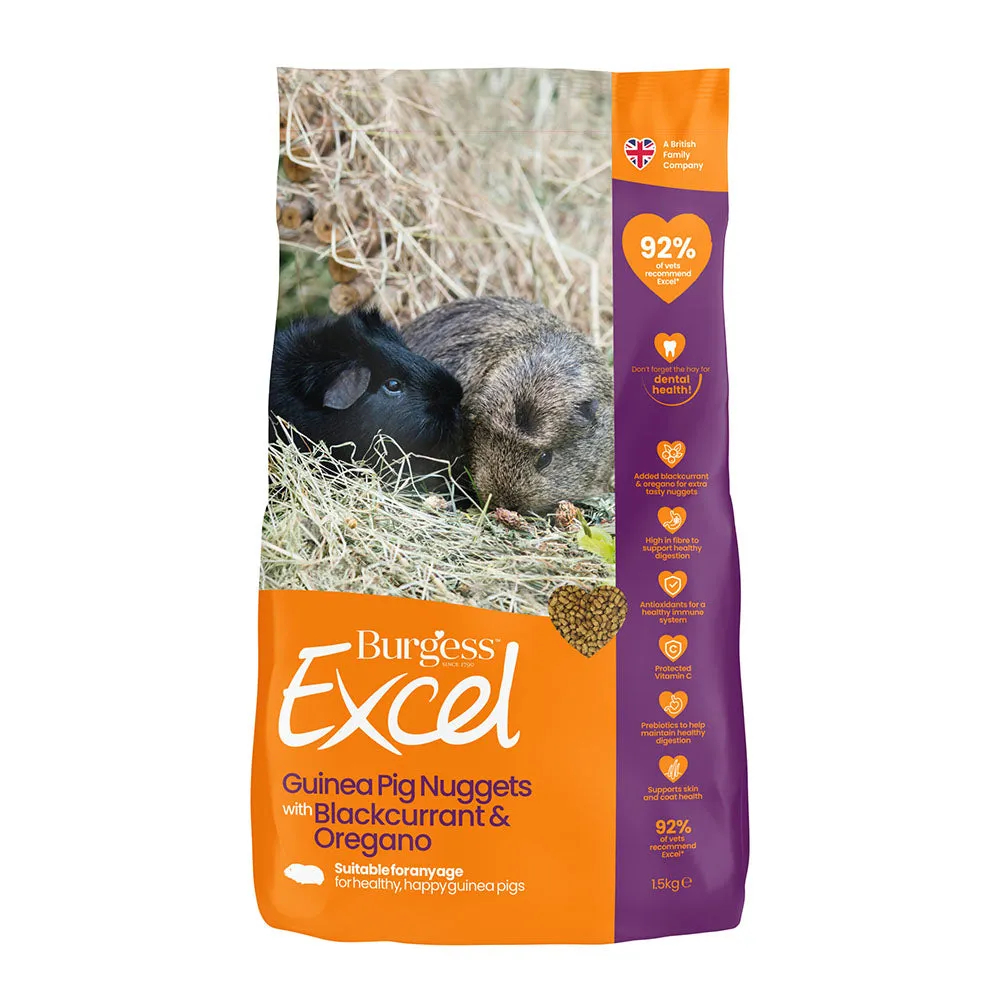 Burgess Guinea Pig Nuggets with Blackcurrant & Oregano 1.5kg