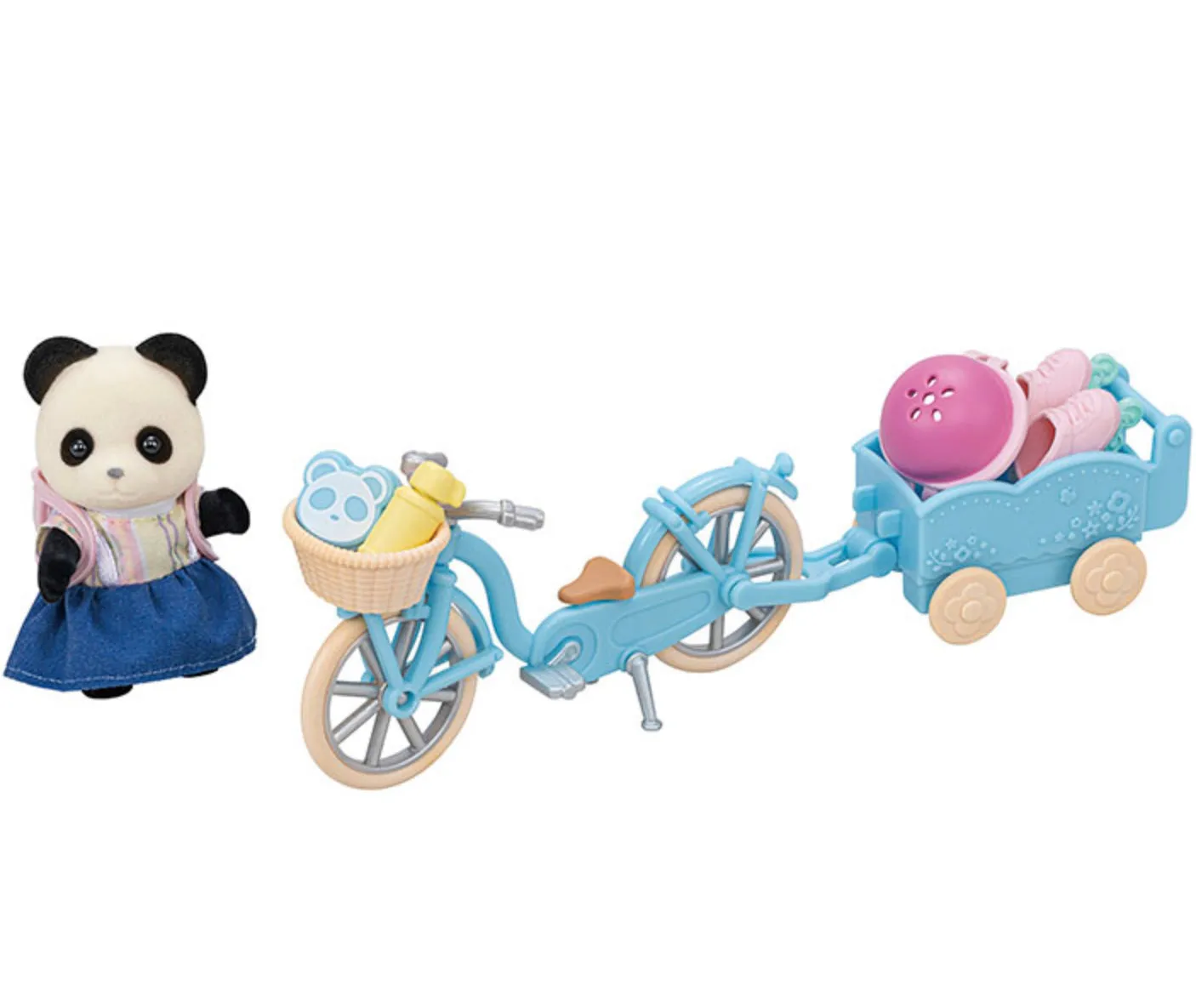 Calico Critters Panda Girl Cycle and Skate set