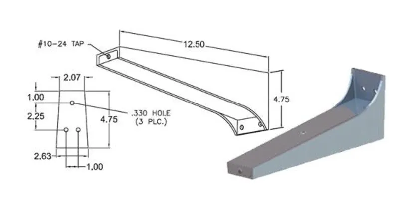 Cast Products LB0011-1 Lightbar Bracket