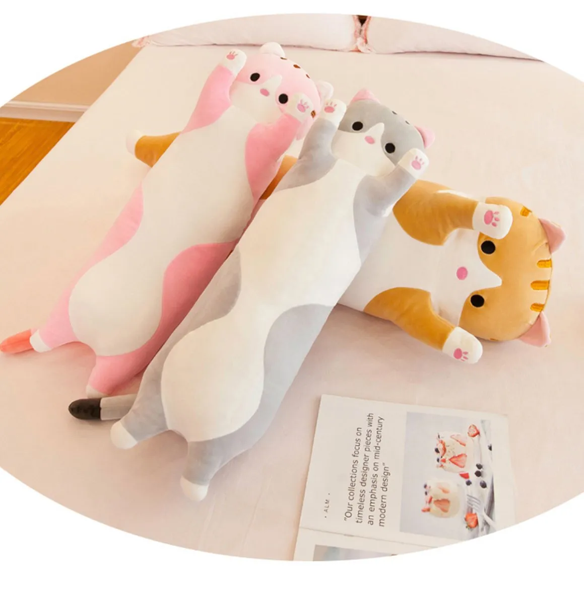 Cat Plush Long Body Cute Cat Stuffed Animal