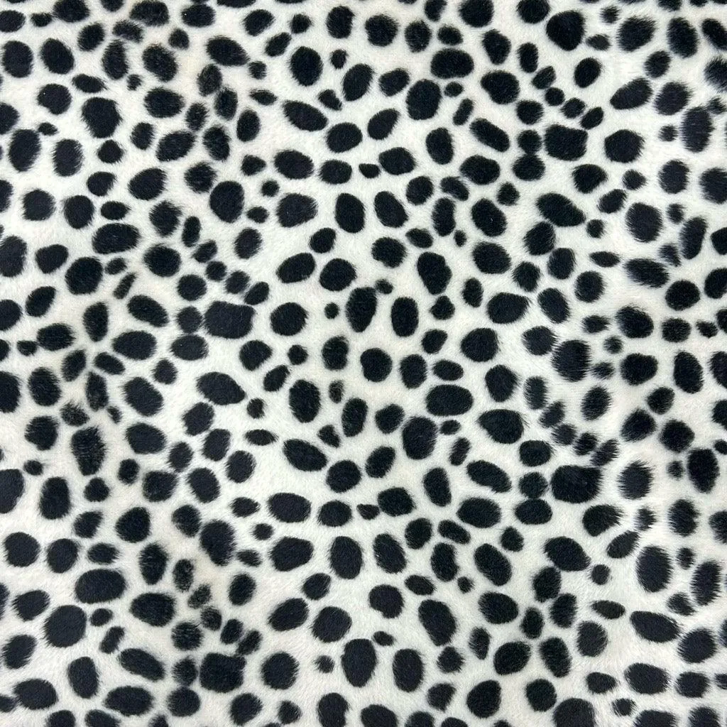 Dalmatian Print Velboa Fabric