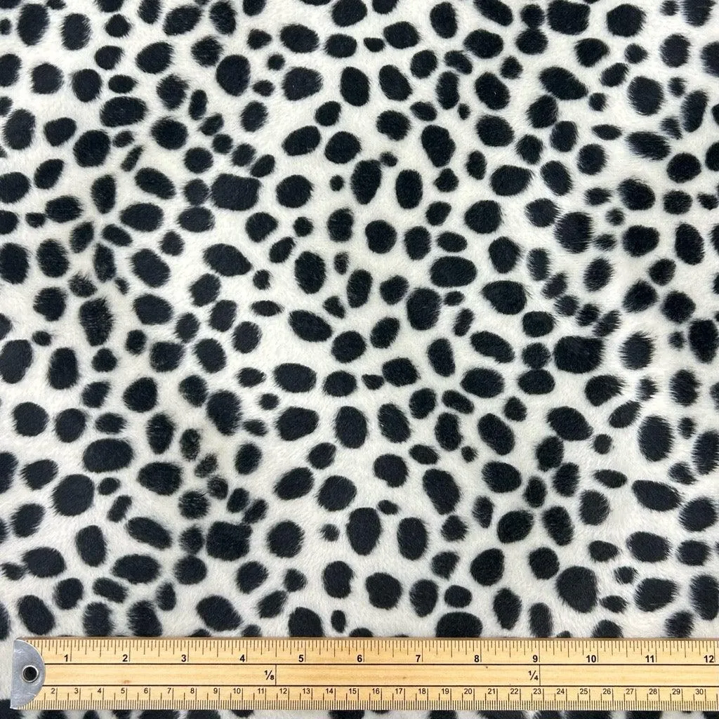 Dalmatian Print Velboa Fabric