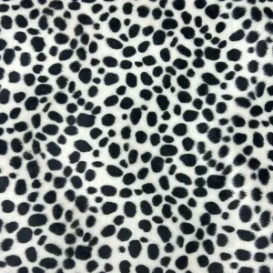 Dalmatian Print Velboa Fabric