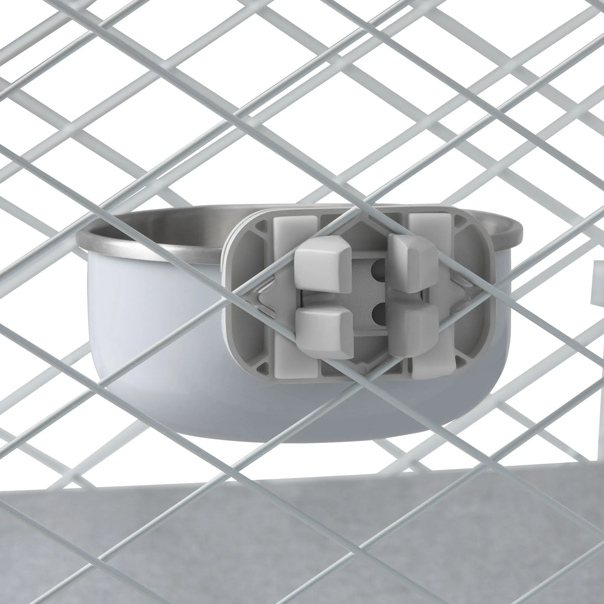 Diggs Universal Crate Bowl & Clip - Ash