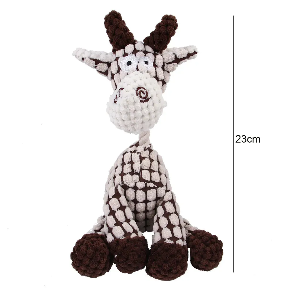 Easter Donkey Shape Squeaky Chew Toy for Dogs Corduroy Anniepaw