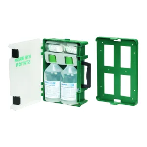 Eyewash Station with 2x 500ml Bottles of Eyewash Solution