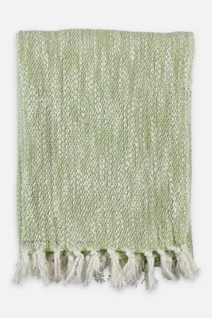 FEEDING Cotton Throws - green