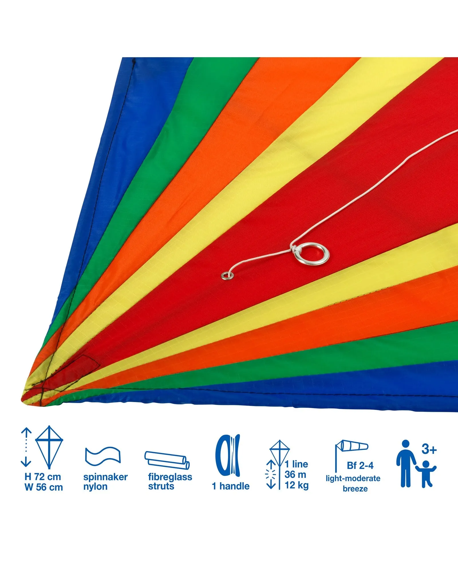 Freeplay Kids Rainbow Delta Fun Kite