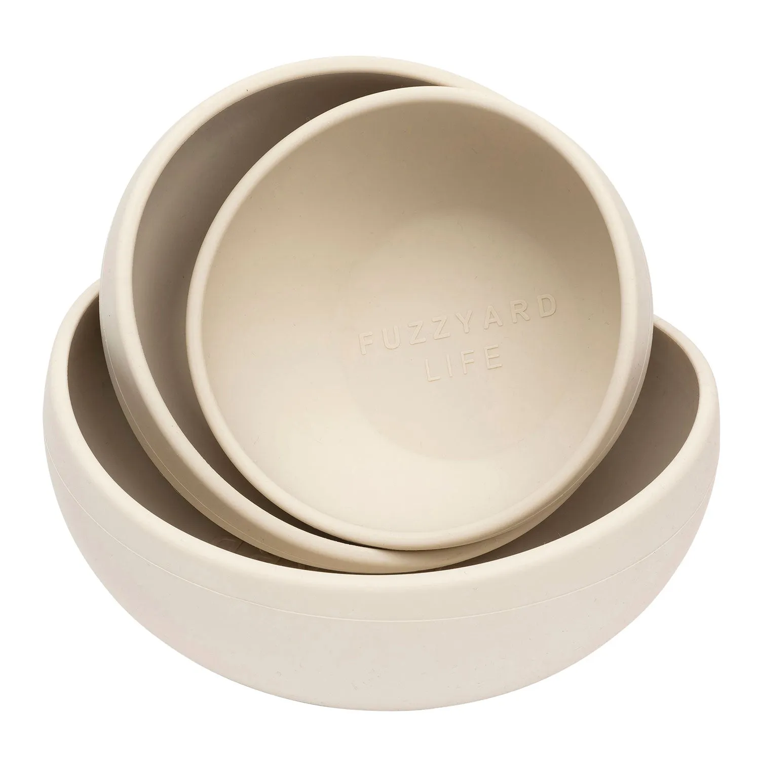 FuzzYard Life Sandstone Silicone Bowl