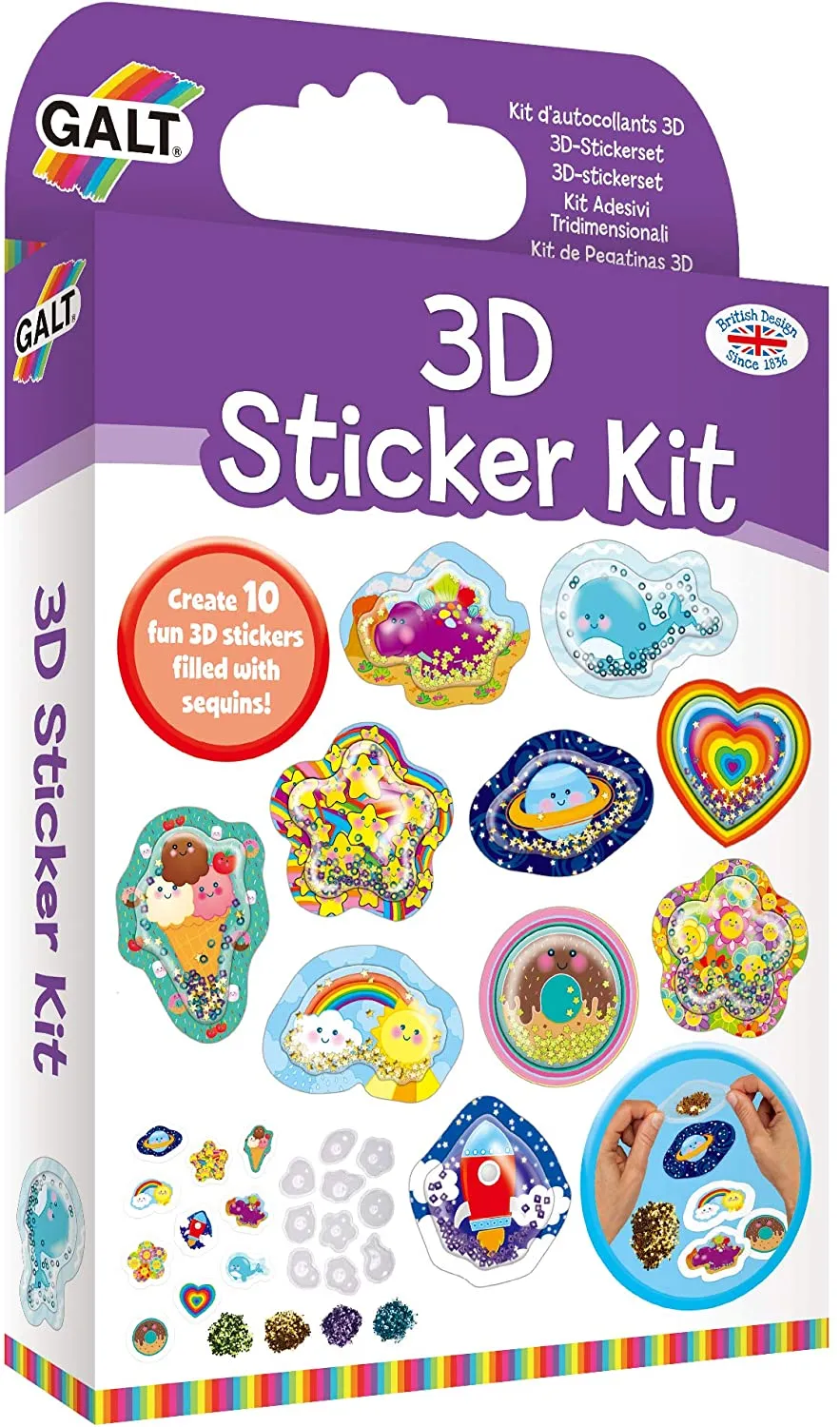 GALT 3D Sticker Kit