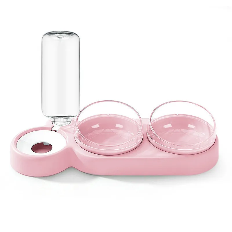 High Quality Pet Dogs Cats Double Bowls Food Water Feeder Container Dispenser for Dogs Cats Drinking Bowl