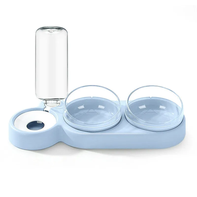High Quality Pet Dogs Cats Double Bowls Food Water Feeder Container Dispenser for Dogs Cats Drinking Bowl