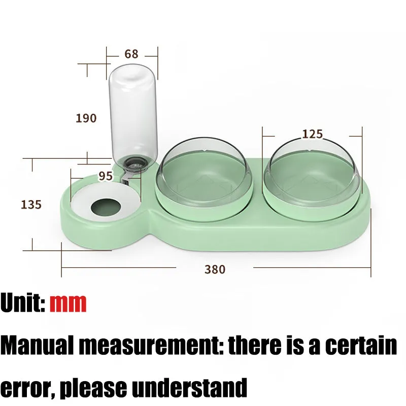 High Quality Pet Dogs Cats Double Bowls Food Water Feeder Container Dispenser for Dogs Cats Drinking Bowl