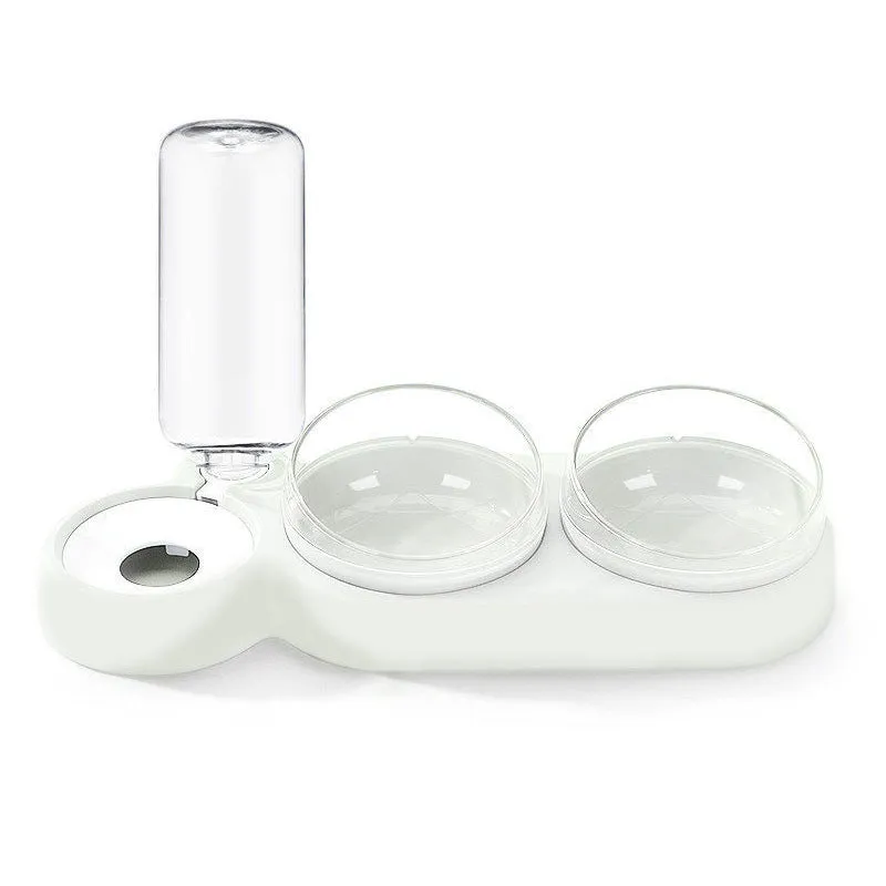 High Quality Pet Dogs Cats Double Bowls Food Water Feeder Container Dispenser for Dogs Cats Drinking Bowl