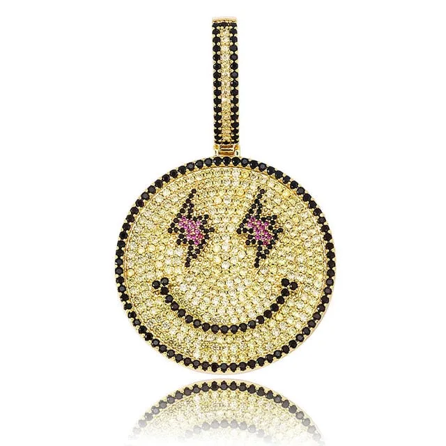 Hip-hop Smiling Face Emoji Pendant