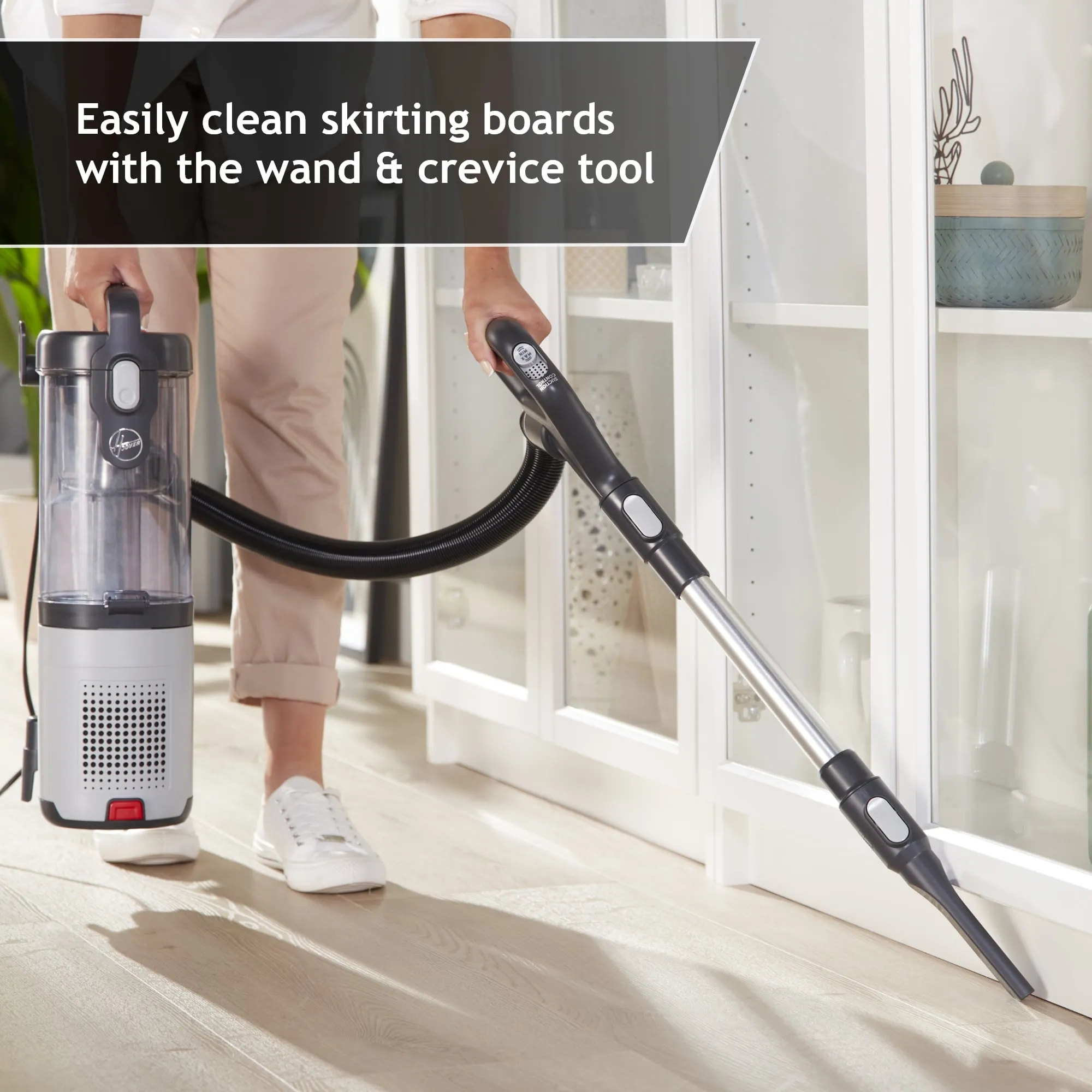 Hoover Upright Vacuum Cleaner with Anti Hair Wrap, Red - HL4