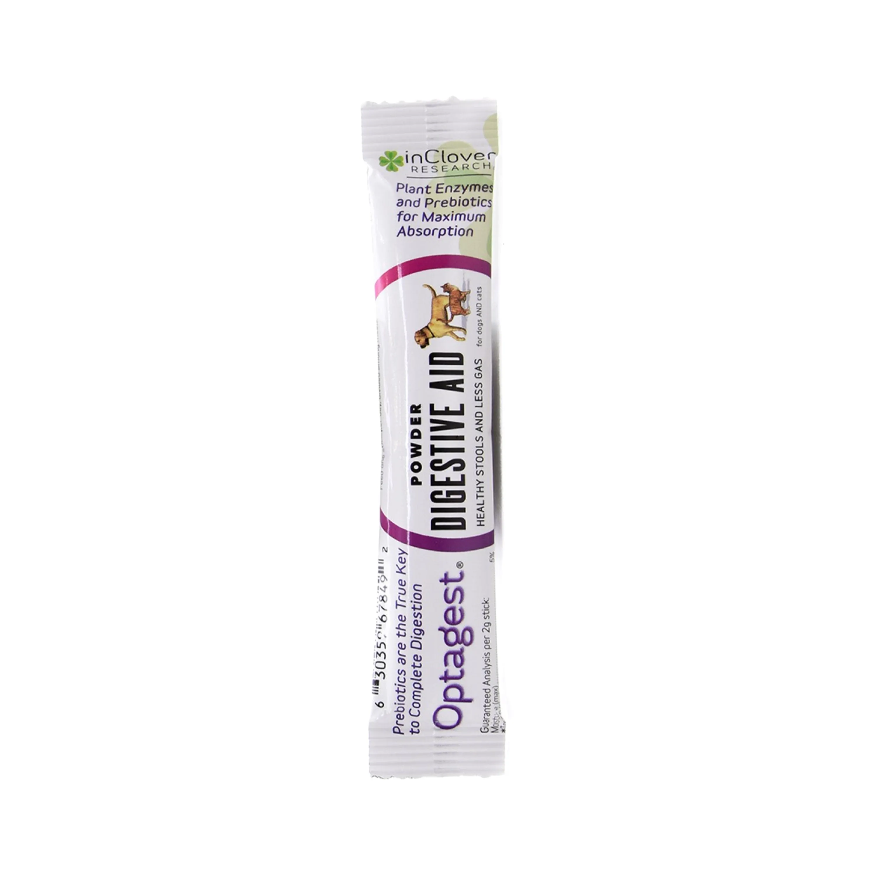 InClover Optagest Prebiotic & Enzymes Digestive Aid Powder Travel Stick (Single)