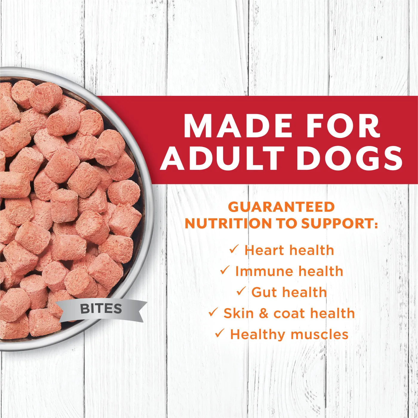 Instinct Raw Longevity Frozen Bites Grass-Fed Beef & Wild-Caught Cod Recipe Dog Food