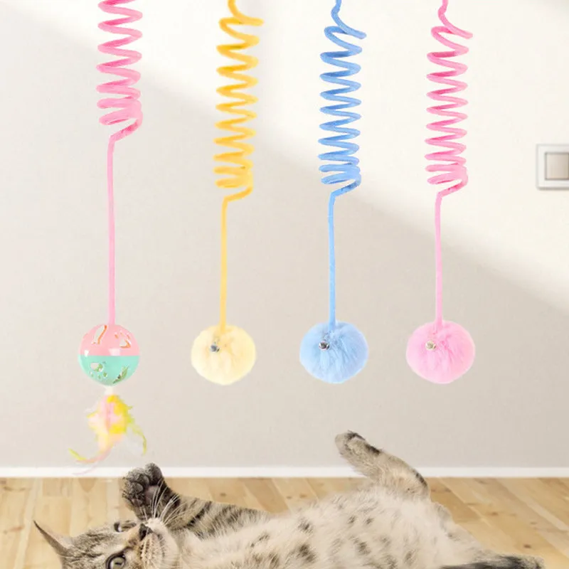 Interactive Tension Spring Cat Toy