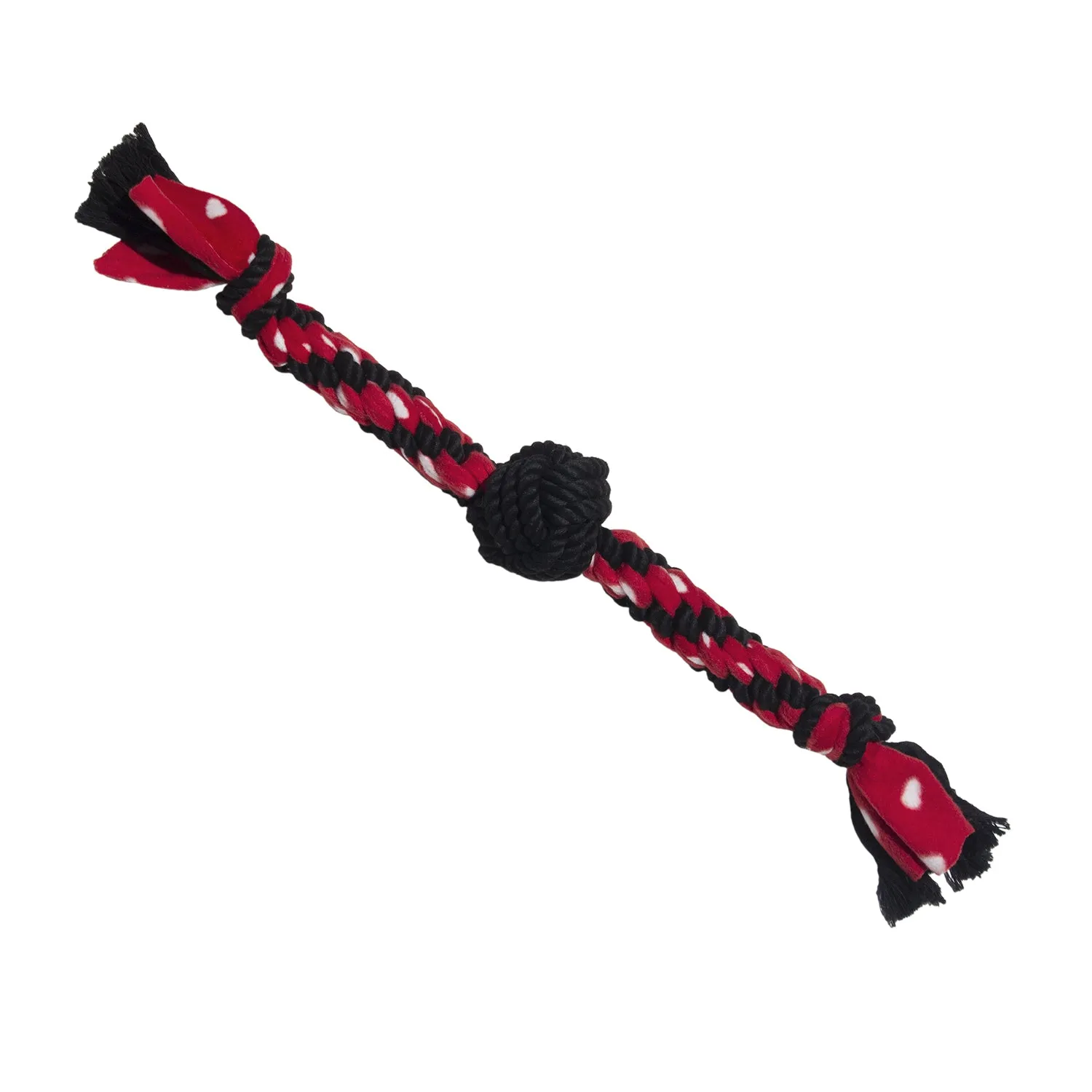 KONG Signature Rope Dual Knot with Ball Dog Toy