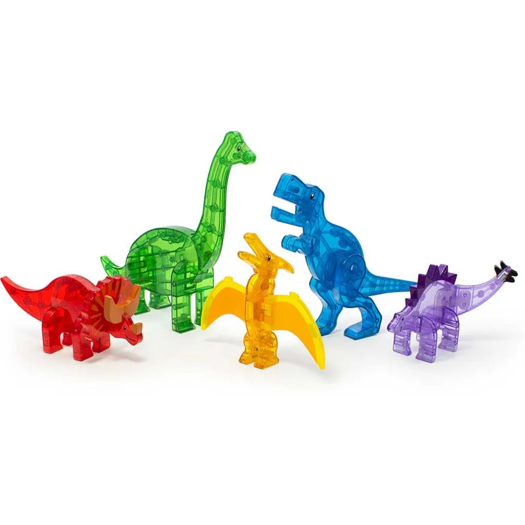 Magna Tiles Dinos 5 Piece Set - Magnetic Building Toys