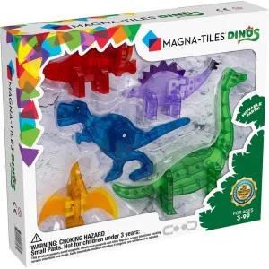 Magna Tiles Dinos 5 Piece Set - Magnetic Building Toys