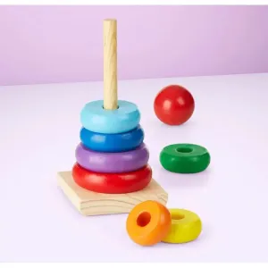 Melissa & Doug Wooden Rainbow Stacker
