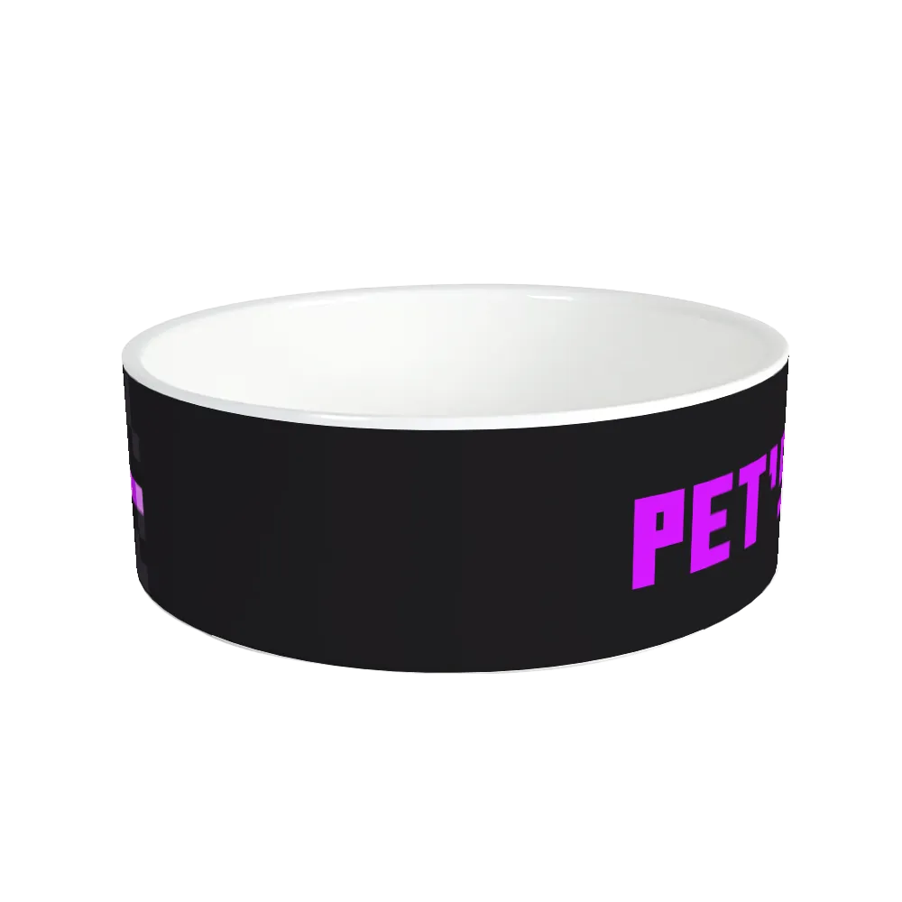 Minecraft Enderman Big Face Personalized Pet Bowl