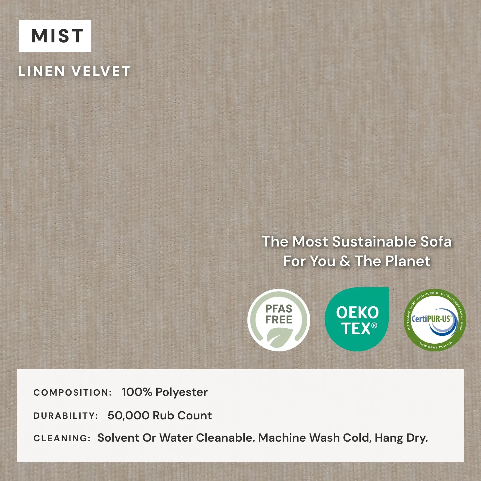 Modular Washable 7-Seater Open-Ends U-Sectional in Mist | Deluxe  Seat | Cloud Pillow