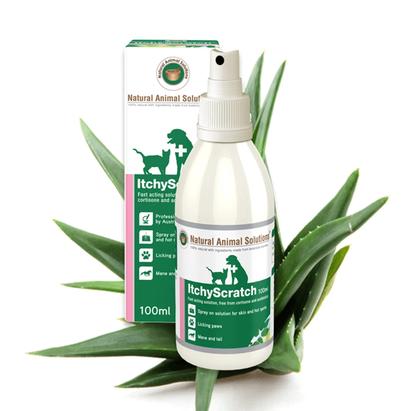 Natural Animal Solutions ItchyScratch Spray for Dogs and Cats 100ml