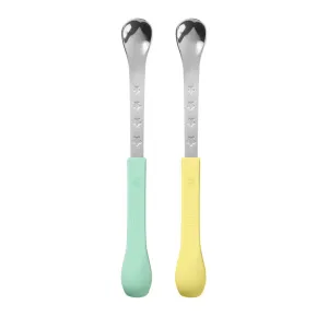 Nuby Switch-it First Spoons Silicone And Metal 2Pk 6m 