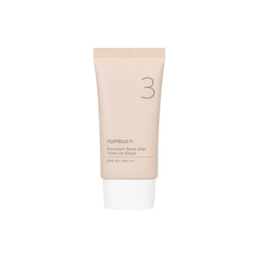 numbuzin No.3 Porcelain Base-skip Tone Up Beige SPF50  PA     50ml