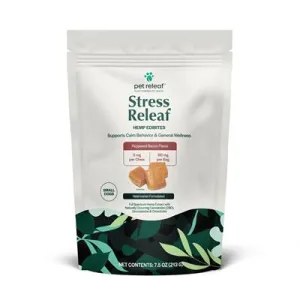 Pet Releaf Stress Releaf Peppered Bacon Chews - Small